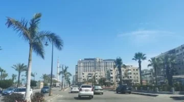 أجواء مشمسة وطقس معتدل في بورسعيد خلال ختام إجازة عيد الفطر